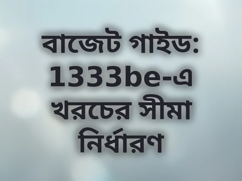 বাজেট গাইড